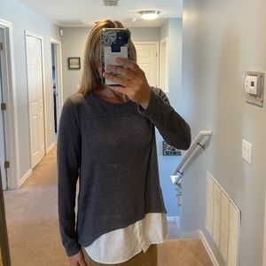 Super cute top from Vera Wang with “fake” button up shirt underneath